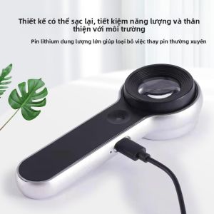 MONLEYTA | Kính Lúp Cầm Tay Công Suất Cao để Kiểm Tra Trang Sức và Đồng Hồ 100x