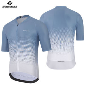 New 2026 Sancuax Cycling Jersey Summer Cycling Racing Tops Breathable Short Sleeves Road Bike Sport Bicycle Jersey with Pockets