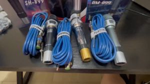 With Free Foam Heavy Duty Quality Platinum Gold DM-899 Model Heavy Duty Microphone With 8M Wire