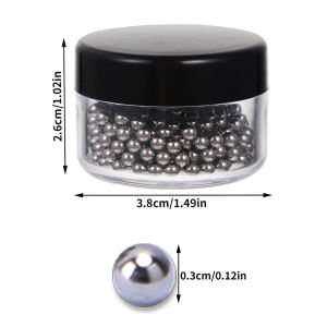 400Pcs 304 Stainless Steel Cleaning Beads 3mm for Glass Bottles Wine Glass Cleaning Beads for Decanters Vases