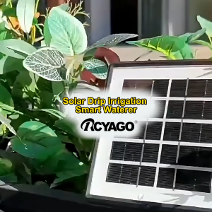 RCYAGO Solar Smart Drip Irrigation System IP65 Waterproof Suitable for Garden Potted Plants Automatic Wwatering Kit