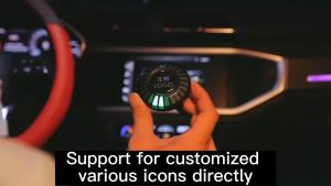 [HCM] - Máy Khếch Tán Cảm Biến Theo Nhạc Rhythm Round by App Trên Ô Tô - EuroHome