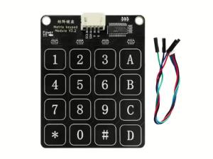 I2C Communication Touch Keypad Board GPIO Low‑Power Touch Input Module Perfectly Fit for Arduino Microbit ESP32 Raspberry Pi