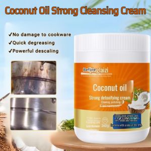 Coconut Oil Strong Cleansing Cream Quick Degrease Polish Cleaner Kitchen Cookware Multi-Functional Decontamination Cream