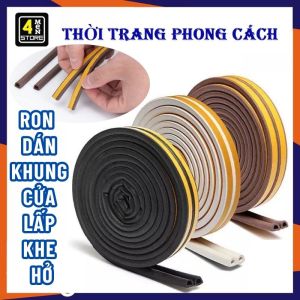 Cuộn Ron Dán Khung Cửa Lấp Kín Khe Hở Chặn Nước 6 Mét  Gioăng Dán Chặn Cửa Cách Âm Chống Thoát Nhiệt Va Đập Dán Được Mọi Loại Cửa -  Nẹp Xốp Chặn Khe Cửa Chống Ồn Ngăn Côn Trùng Bụi Bẩn Gió Điều Hoà Tránh Kẹp Chân Tay Trẻ Nhỏ