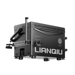 LIANQIU | Hộp Câu Cá Đa Năng Chịu Lực Màu Đen Mờ Mới Kèm Bộ Giá Đỡ Súng