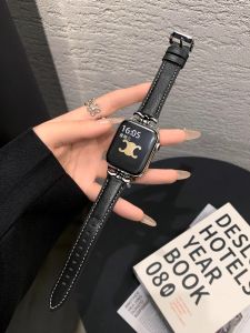 Uhada Leather Watchband for Huawei Fit3 Sport Smartwatch Mens Model Triumph Arch Design Fall Winter Replacement Strap