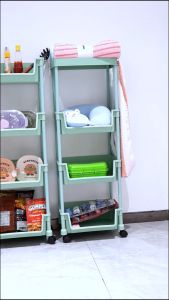 BONBOX Rak Serbaguna Rak Penyimpanan Rak Susun Dengan Roda BFS31202A BFS31202B BFS31203A BFS31203B