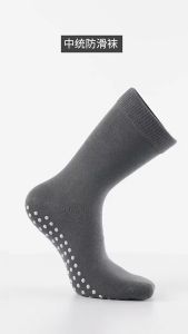 【LOCAL SHIP】Anti-Slip Muslimah Thick Fitness Yoga Socks Practice Dancing Zumba Exercise Stocking Silicone Base Long Sock