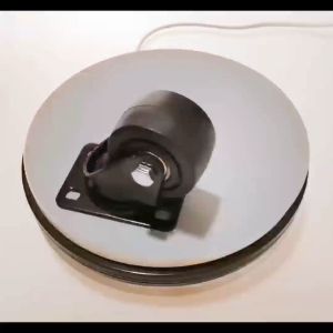 HEAVY DUTY MATTE BLACK (FIXED) CASTER WHEEL