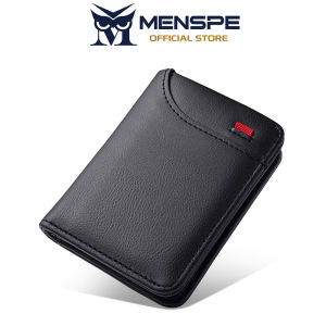 MENSPE Mens Wallet Simple Short Wallet Soft PU Business Wallet Multi-Card Position Wallets Mini Travel Purses Coin Pouch ID Credit Cards Holders