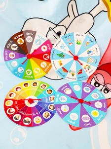 Đồ Chơi Giáo Dục Cho Trẻ Em Trò Chơi Vòng Quay Màu Sắc Đồ Dùng Học Tiếng Anh Vui Nhộn Cho Trẻ Em Từ 3-7 Tuổi Đồ Dùng Giáo Dục