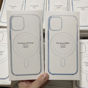 MagSafe Transparent Protective Case for  13 pro Max 12 Xs Max Simple Design Shockproof Hard Shell Compatible with 11 15 14 pro Max