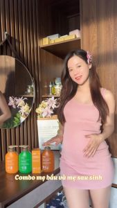 Combo Sữa Tắm và Gel Gội Gừng Nghệ Sả Dầu Oanh Cao Cơ Sữa Dừa Không Chứa Sulfate 500ml