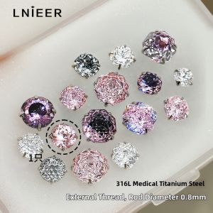 Lnieer | Titanium Alloy Ear Pin Wash and Sleep Resistant Earring