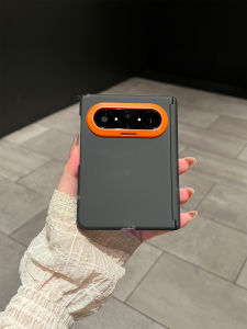 New Tri-color Collision Design for Foldable Screen PuraX Max Mobile Phone Case with Built-in Magnetic Protection