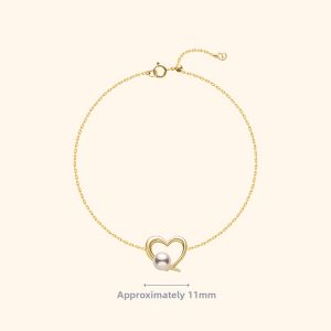 Helas | Freshwater Cultured Pearl 9K Gold Bracelet