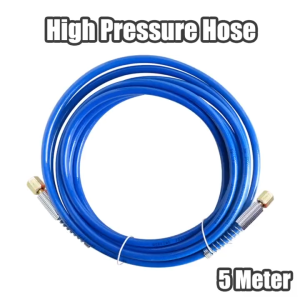 High Pressure Steel Hose for Grouting and Epoxy Injection - 5 Meter Length Corrosion Resistant Leak-Free Connection