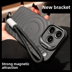 DAIMANG | Anti-Shock Phone Case with Lanyard and Stand for iPhone 17 16 Plus 15 Pro 14 13 12 11p