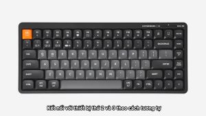 Bàn phím không dây HyperWork SilentKey Mini HPW-TS01M (Đen/Trắng/Hồng)