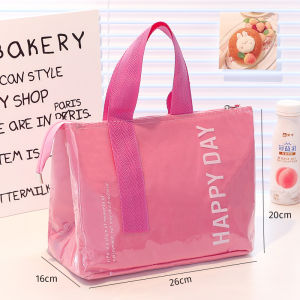 Large Capacity Thermal Lunch Box Bag Portable Waterproof Handbag for Office Workers And Students High Aesthetic Value
