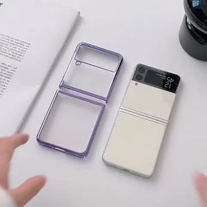szhaiyu | Clear Slim Thin Phone Case For Motorola MOTO Razr 70 60 50 Ultra Thin Electroplated Transparent Hard PC Shockproof Cover