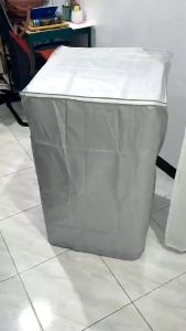 【COD】S-XL Waterproof Sun Shield Cover Roller Type Wave Wheel on The Automatic Washing Machine Cover Polyester Silver Cloth Dustproof Dryer Cover