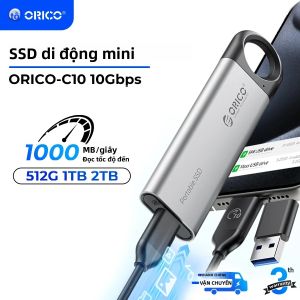 Ổ Cứng SSD Ngoài ORICO 1TB Tốc Độ Cao Cáp USB C & A 2 Trong 1 Ổ Cứng Thể Rắn Di Động Có Lỗ Treo Cho Máy Tính Để Bàn & Máy Tính Xách Tay