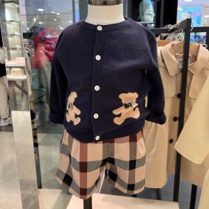 Quần Ngắn Kẻ Caro Mềm Mại Thời Trang Cho Trẻ Em Quần Năm Điểm Đa Năng Quần Áo Trẻ Em Mùa Thu Đông Quần Áo Trẻ Em Thường Ngày