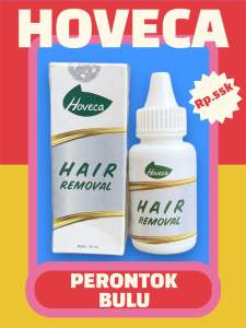 Perontok Bulu Kumis Jenggot Brewok Obat Perontok Bulu Ketiak Tangan Kaki Permanen Penghilang Bulu Kemaluan Pria Wanita Miss V Hoveca Hair Removal 35ml