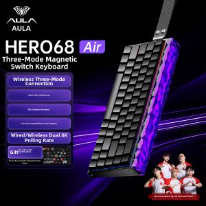AULA | Wireless Triple-Mode Magnetic Switch High-Performance Mechanical Gaming Keyboard