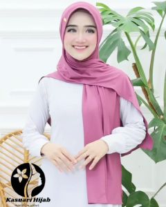 PASMINA ZAHRA OVAL-JERSY ZOYA SUPER-BY KASUARI HIJAB STYLE