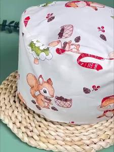 Cartoon Pattern Womens Working Scrub Caps TOOTH Pet Nursing Hat Adjustable Comfortable Care Center Doctor Cap K1235