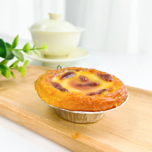 Educational Simulated Portuguese Tarts Keychains Retro Style Toy Eggs Pouch Decorations Car Bookbag Ornaments Supermarket Prize