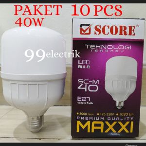 BOHLAM LED / LAMPU LED SCORE MAXXI PUTIH 5W-50W PAKET 10 PCS