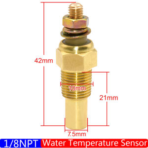 Universal Water Temperature Sensor 3/8NPT 1/2NPT Vdo Meter Vdo Water Temperature Sensor 14MM 17MM 21MM for Car Auto Truck Boat