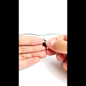 Bộ 2 miếng đệm mũi silicon hình ngọc trai nhỏ có mặt dán keo cho mắt kính KAMI NACHI