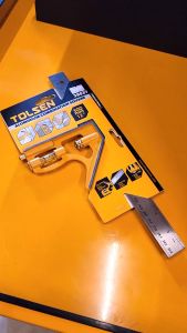 Tolsen Carpentry Combination Angle Tri Square w/ Bubble Level (250mm) Stainless Blade 35037