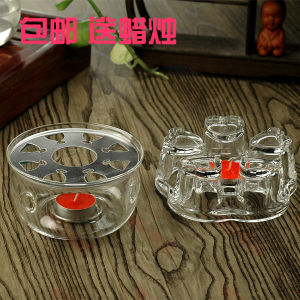 Tea Warmer Glass Tea Set Warm Tea Stove Heating Thermal Insulation Base Teahouse Candle Holder Cup Warmer Warmer Tea Cooker