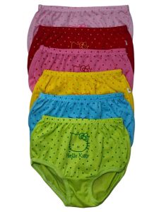6pcs/12pcs Hello Kitty Panties Bundle for Baby & Toddler Girls 🎀 | Soft Cotton Blend Briefs Sizes M(0-12M) L(1-2Y) XL(3-4Y) A(5-6Y) | Cute Everyday Underwear