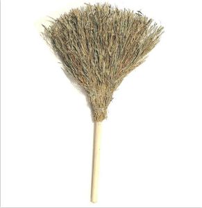 For Home Courtyard Outdoor Sanitation Road Factory Old-Fashioned Broom Thickened Bamboo Broom Small Broom Long Black Leather Broom