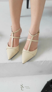 SEPASANG COLLECTION Clay Mules Wanita Hak 7 Cm