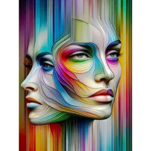Abstract Woman Portrait 500 1000 1200 2000pcs Jigsaw Puzzle For Adults Home Decor Brain Teaser Family Game Gift