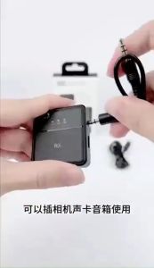 SUNATUR SX9 Wireless Lavalier Microphone Professional Portable Mini Lapel Microphone Smart Noise Cancelling Mic for Live Video