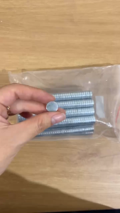 20 viên nam châm đất hiếm dạng hình tròn kích thước D8x15/2/3mmmạ Zn/mạ Ni lực hít mạnh grade N35