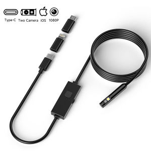 Industrail Endoscope 3in1 Micro USB Type-C Single Dual Camera for IOS iphone Android Phones Waterproof Pipe Inspection Borescope