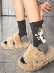 4 Pairs Simple Match Cartoon Cute Cat Pure Cotton Comfortable Breathable Love Fill the Air Shoe Laces Accessories