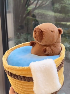 พร้อมส่งตุ๊กตาคาปิบาร่าสำหรับอาบน้ำ 🛁ของขวัญที่สมบูรณ์แบบสำหรับแฟนสาวหรือเพื่อนซี้ของคุณ