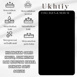 Ukhtiy Youthful Aging serum with DNA Salmon membantu Mengurangi Garis Halus Mencerahkan Melembabkan dan Menutrisi Kulit BPOM