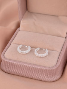 925 Sterling Silver Earrings Womens Fashion Elegant Star Design Studs Hoops Jewelry Pair New 2024 Trendy Accessory